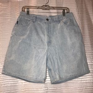 Vintage icy blue chic brand jean shorts